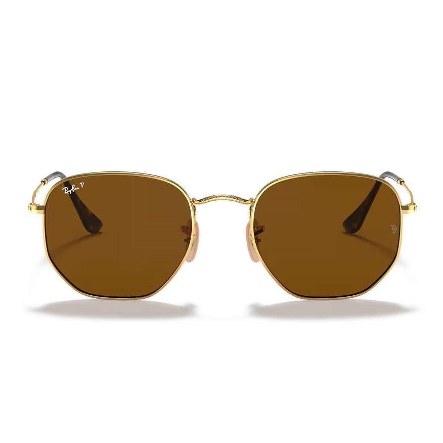Ray-Ban Rb 3548 001/57 54-21 Unisex Güneş Gözlüğü Hexagonal Polarize Büyük Ekartman;