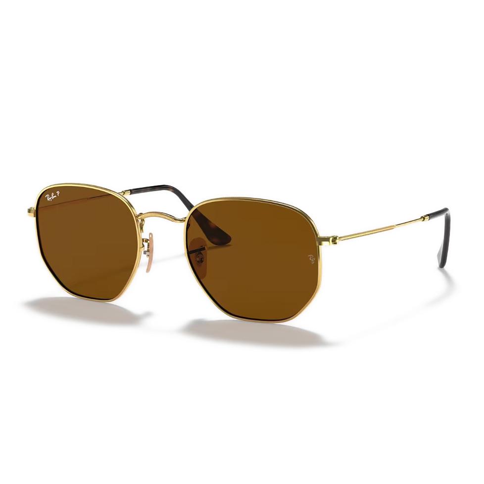 Ray-Ban Rb 3548 001/57 51-21 Unisex Güneş Gözlüğü Hexagonal Polarize Orta Ekartman;