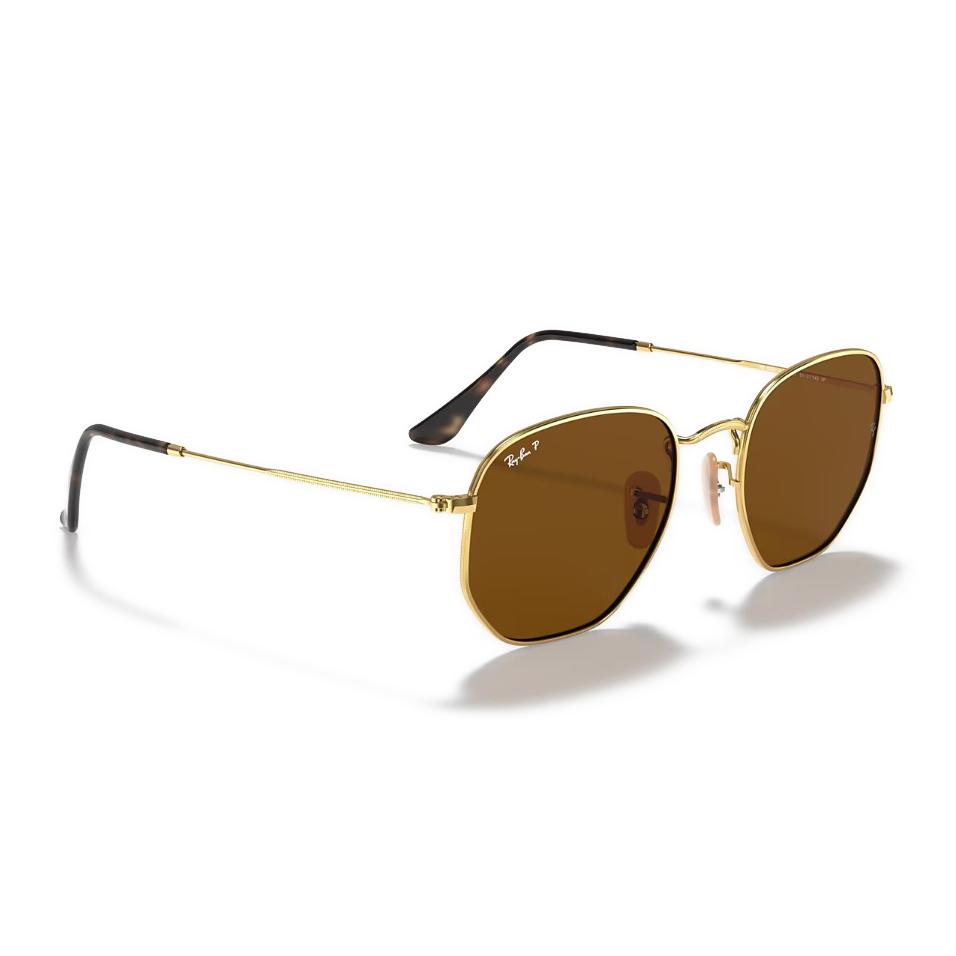 Ray-Ban Rb 3548 001/57 51-21 Unisex Güneş Gözlüğü Hexagonal Polarize Orta Ekartman;