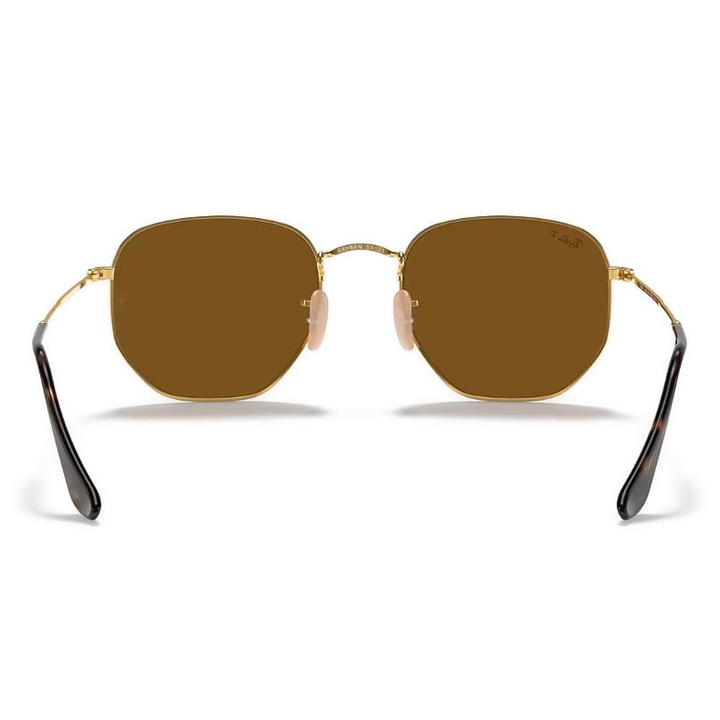 Ray-Ban Rb 3548 001/57 51-21 Unisex Güneş Gözlüğü Hexagonal Polarize Orta Ekartman;
