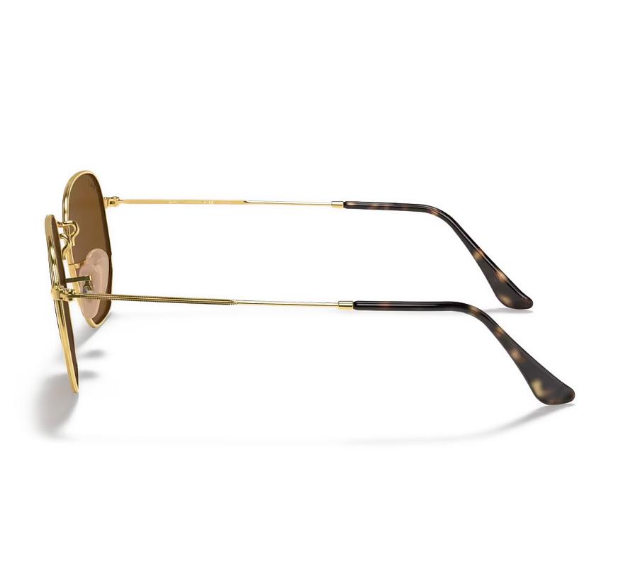 Ray-Ban Rb 3548 001/57 51-21 Unisex Güneş Gözlüğü Hexagonal Polarize Orta Ekartman;