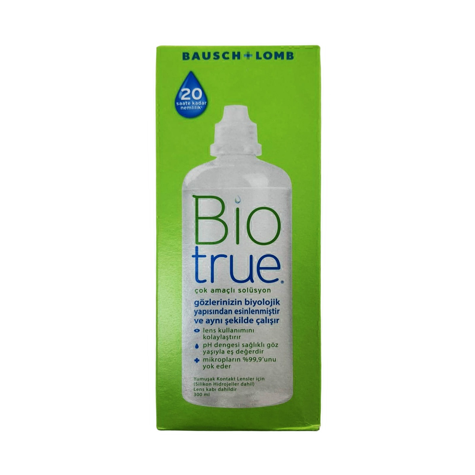 Bio True 300 ml Çok Amaçlı Kontak Lens Bakım Solüsyonu;